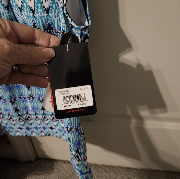 Zeroxposur tankini top NWT XL - Picture 4 of 7